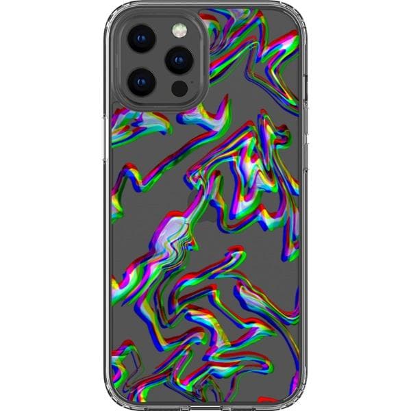 3D Glitch Marble Effect Clear Phone Case 3D Glitch Marble Effect Clear Phone Case