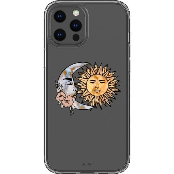 Cute Minimal Sun Moon Clear Phone Case Cute Minimal Sun Moon Clear Phone Case