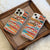 Clear phone casewith an Abstract Southwestern Print. Feat