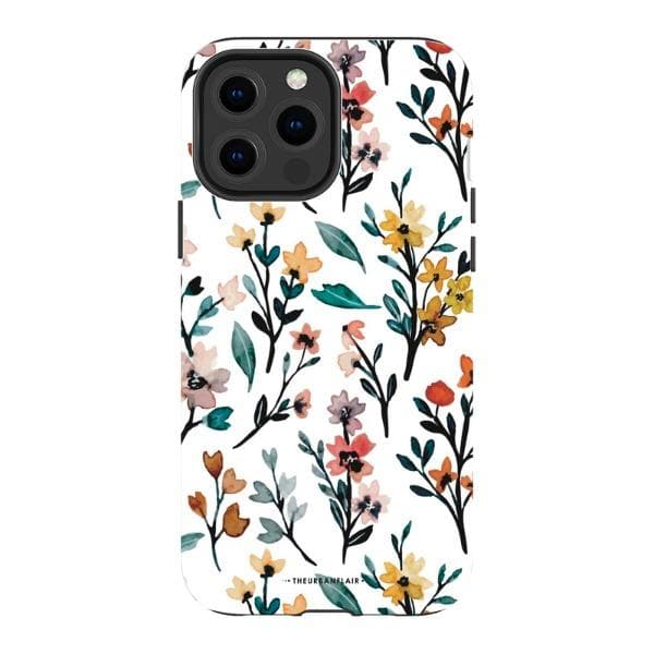 Cute Fall Watercolor Flowers Tough Phone Case for Apple iPhone 13 (&– The  Urban Flair