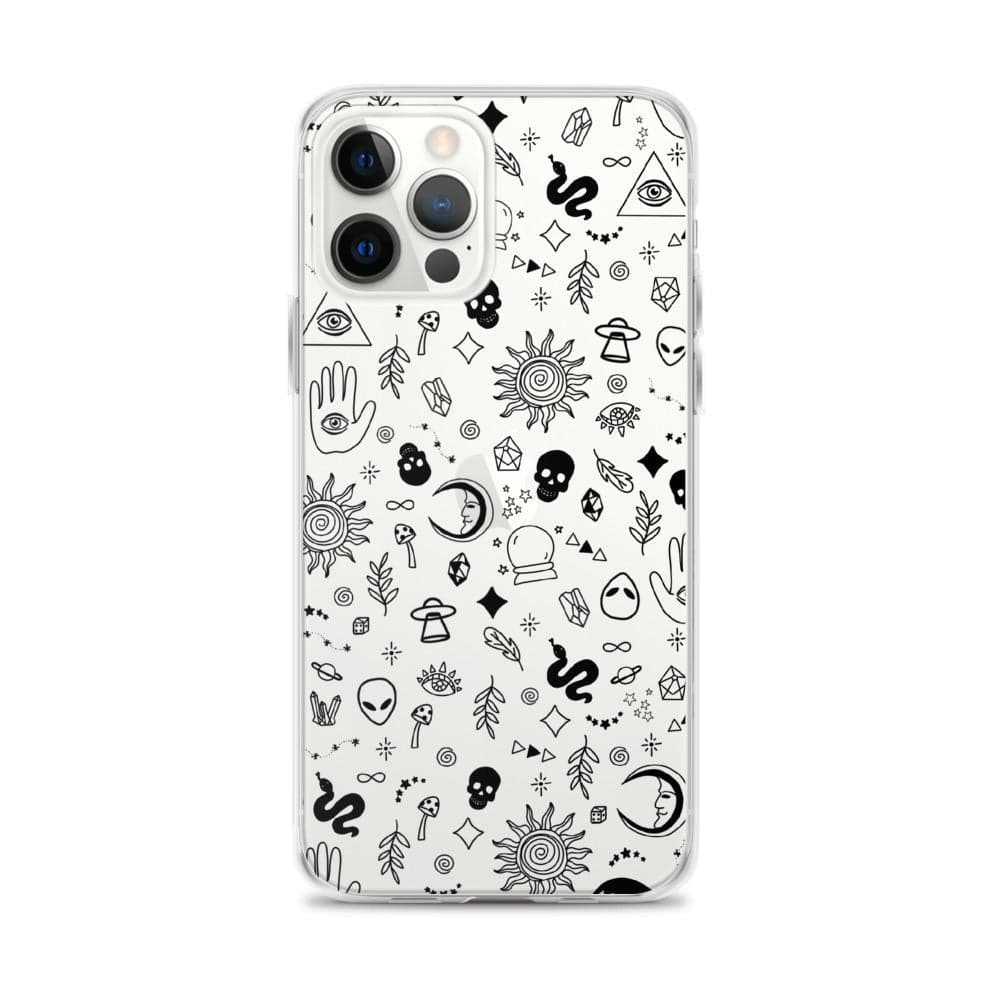 Esoteric Mystic Doodles Clear Phone Case Esoteric Mystic Doodles Clear Phone Case