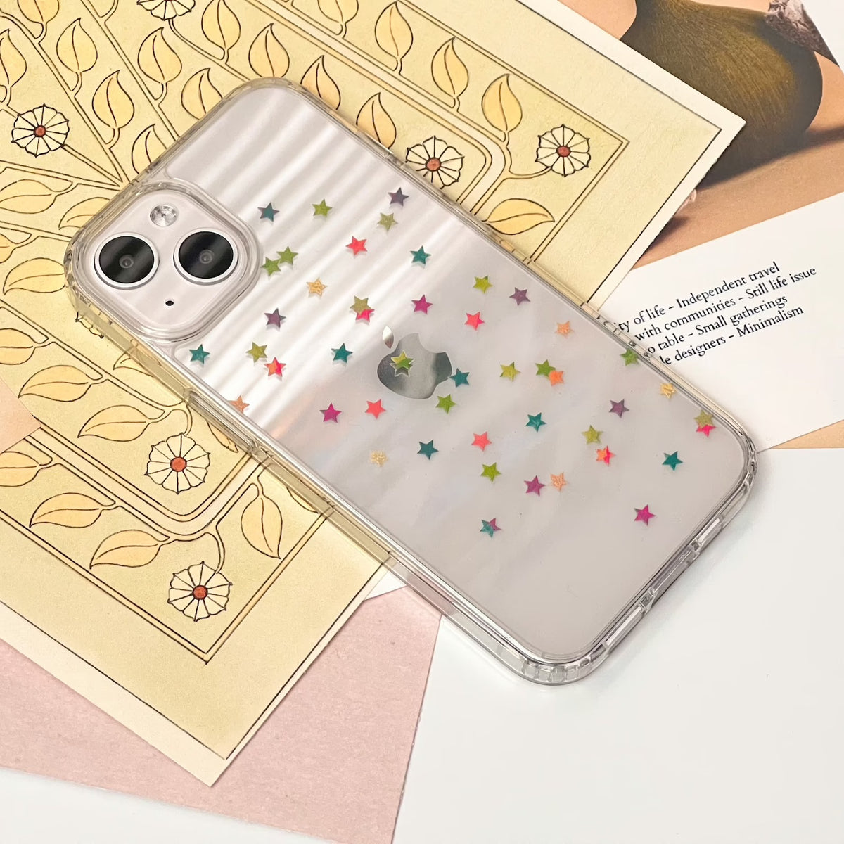 Star Confetti Clear Phone Case Star Confetti Clear Phone Case