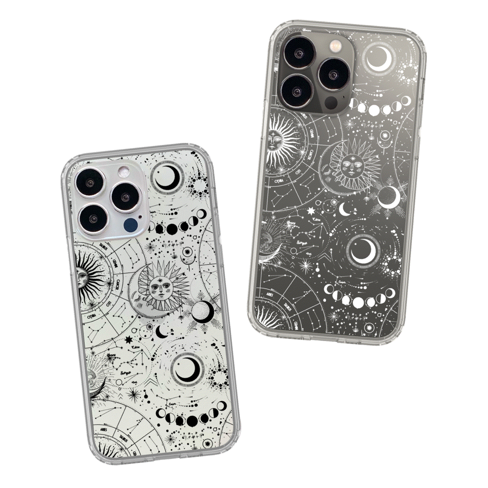 Celestial Zodiac Clear Phone Case Celestial Zodiac Clear Phone Case