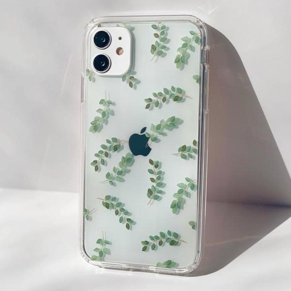 Minimal Eucalyptus Branches Clear Phone Case Minimal Eucalyptus Branches Clear Phone Case