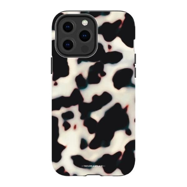 Off White Tortoise Shell Print Tough Phone Case for Apple