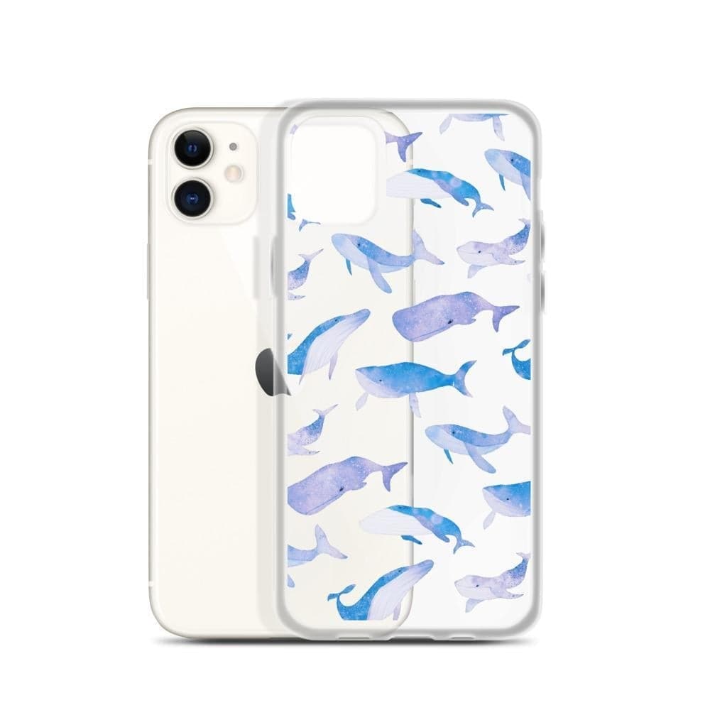 Pastel Whales Clear Phone Case Pastel Whales Clear Phone Case