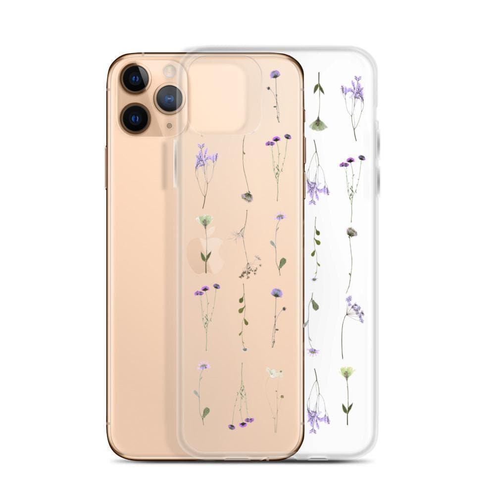 Purple Wild Flower Clear Phone Case for Apple iPhone 15 (& more!) The Urban Flair Purple Wild Flower Clear Phone Case for Apple iPhone 15 (& more!) The Urban Flair
