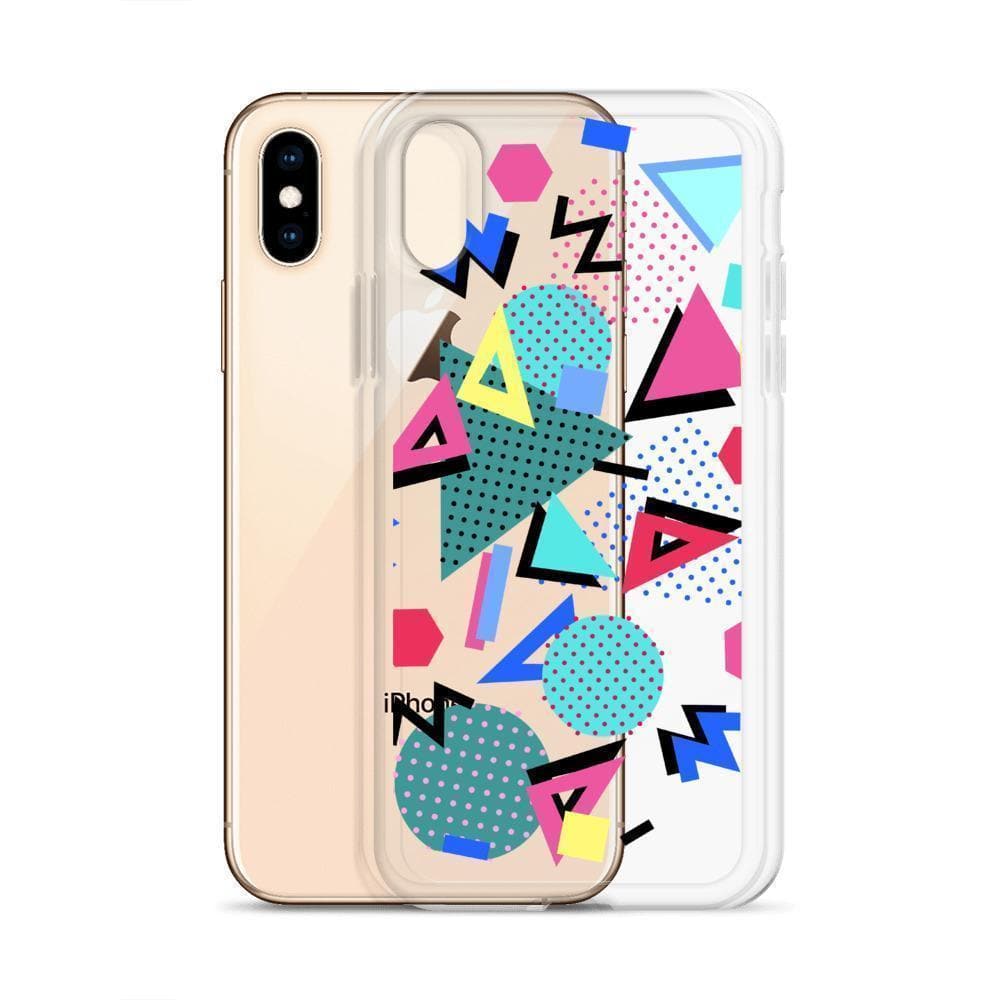 Retro Memphis Clear Phone Case Retro Memphis Clear Phone Case