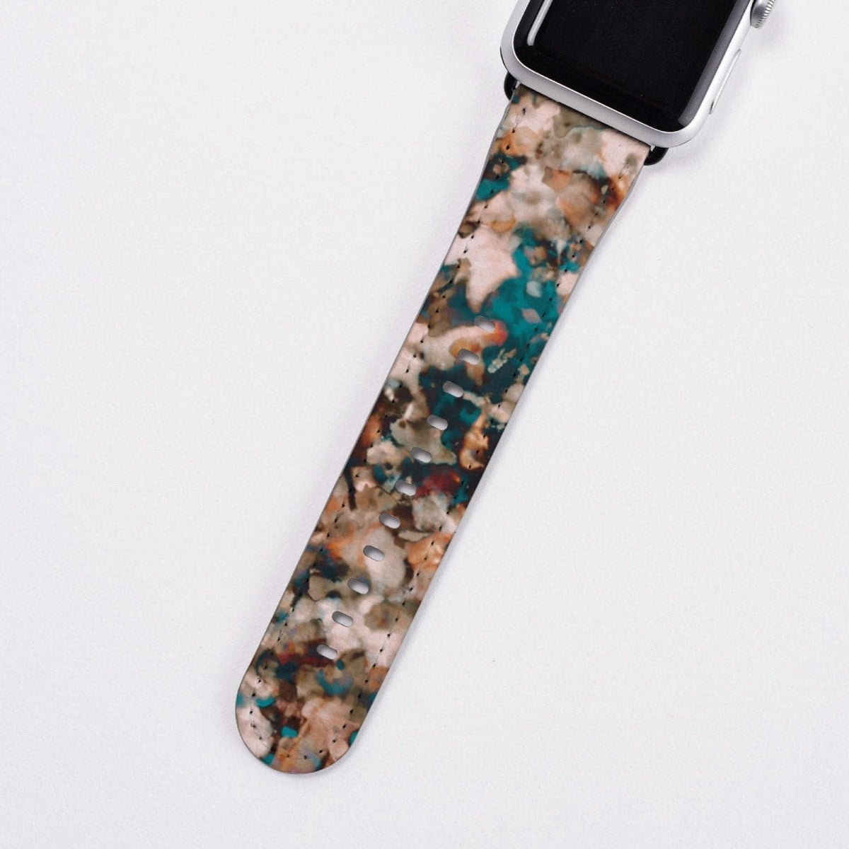 For Apple Watch Series 7 / 8 45mm Resin Watch Strap Set with Case Cover  Smart Watch Replacement Band - Tortoiseshell Color Wholesale