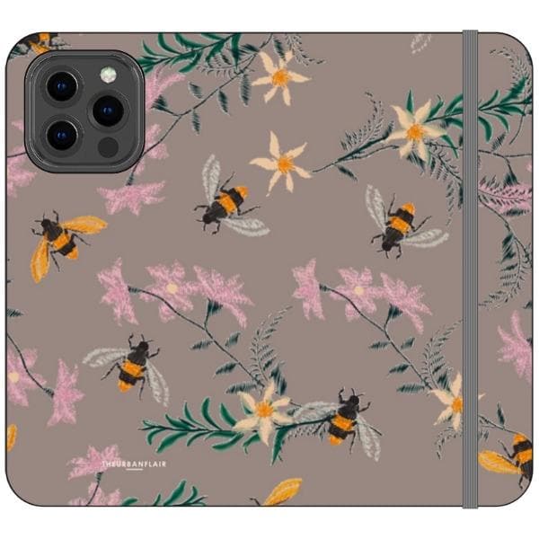Vintage Bees Wallet Phone Case for Apple iPhone 15 (& more!)– The Urban Flair Vintage Bees Wallet Phone Case for Apple iPhone 15 (& more!)– The Urban Flair