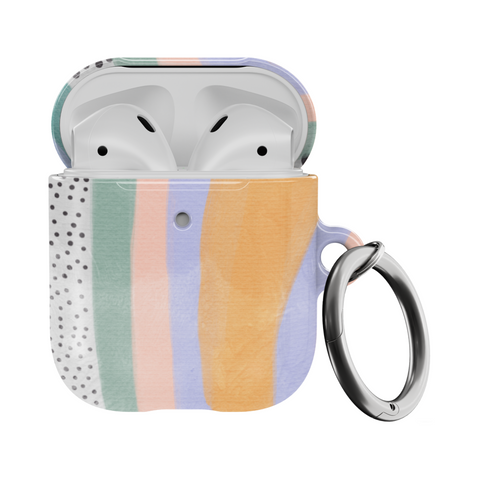 Aesthetic Abstract Pastel AirPods 1st/2nd Gen Case