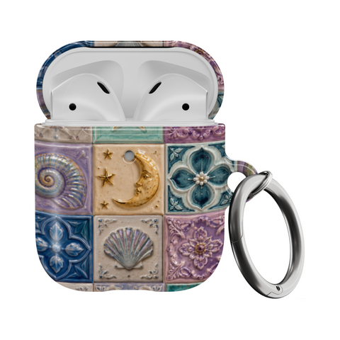 Mermaid Whimsy Tiles AirPods 1st/2nd Gen Case