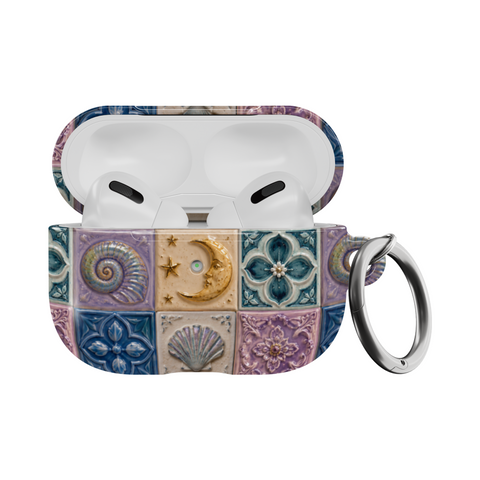 Mermaid Whimsy Tiles AirPods Pro Case
