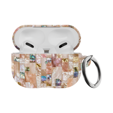 Rose Gold Abalone Shell Print AirPods Pro Case