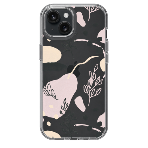 Pale Modern Shapes Clear Phone Case