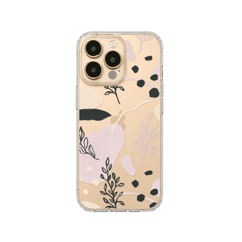 Pale Modern Shapes Clear Phone Case