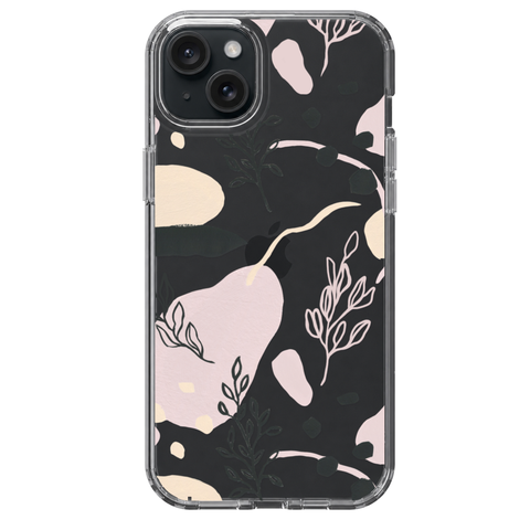 Pale Modern Shapes Clear Phone Case