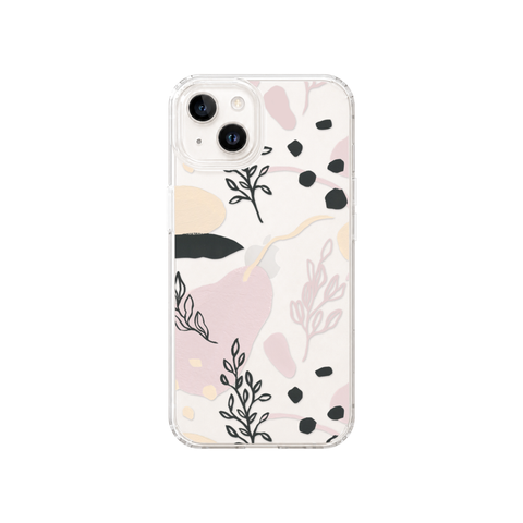 Pale Modern Shapes Clear Phone Case