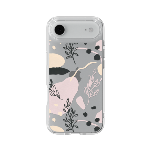 Pale Modern Shapes Clear Phone Case