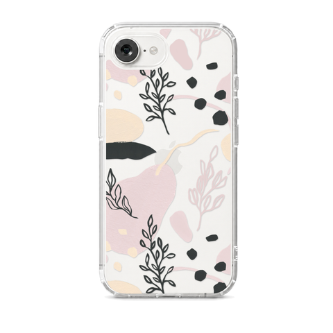Pale Modern Shapes Clear Phone Case