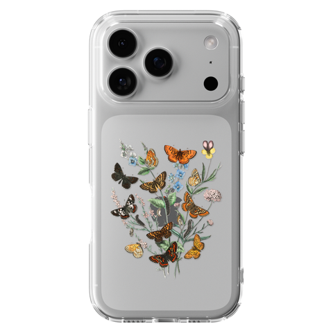 Botany Butterfly Clear Phone Case