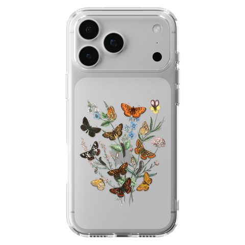 Botany Butterfly Clear Phone Case