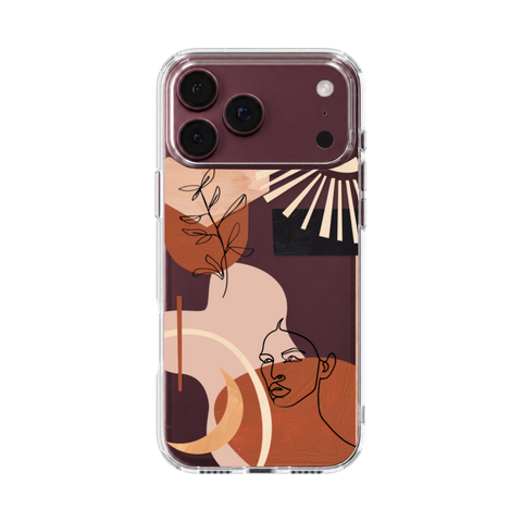 Abstract Design Clear Phone Case For iPhone 18 Pro & Max
