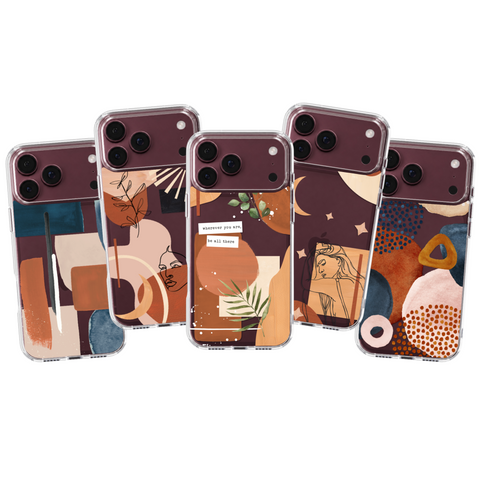 Abstract Design Clear Phone Case For iPhone 18 Pro & Max