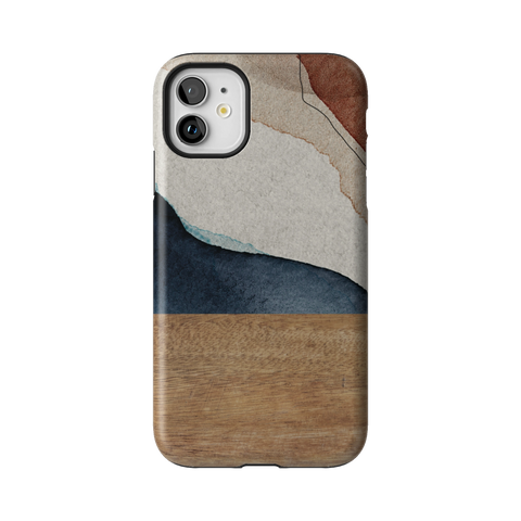 Rustic Watercolor & Wood Print Tough Phone Case for iPhone 11 - The Urban Flair