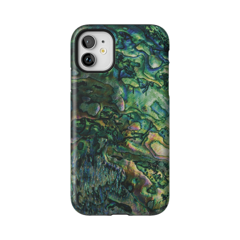 Green Abalone Shell Tough Phone Case for iPhone 11 - The Urban Flair