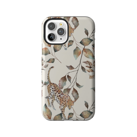 Autumn Cheetah Botanical Tough Phone Case for iPhone 11 Pro - The Urban Flair