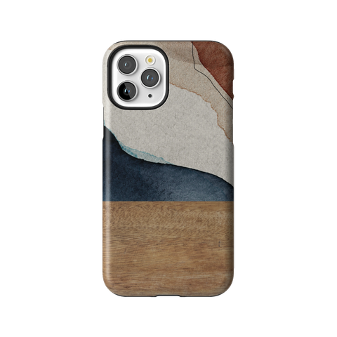 Rustic Watercolor & Wood Print Tough Phone Case for iPhone 11 Pro - The Urban Flair