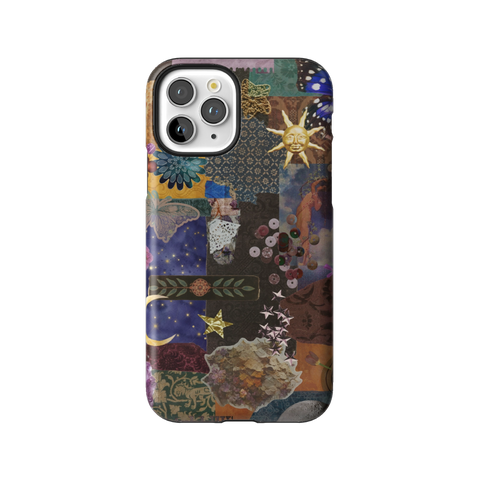 Whimsy Mixed Media Collage Tough Phone Case for iPhone 11 Pro - The Urban Flair
