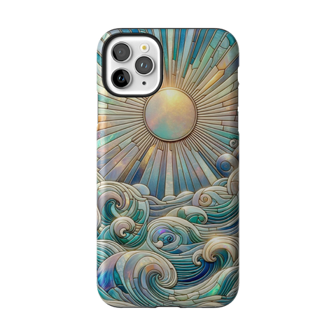 Sun Rays & Ocean Waves Stained Glass Tough Phone Case for iPhone 11 Pro Max - The Urban Flair