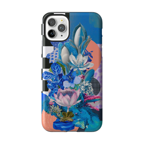 Blue Lotus Botanical Collage Tough Phone Case for iPhone 11 Pro Max - The Urban Flair