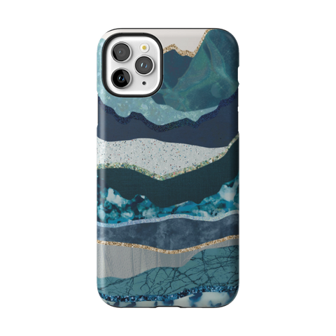 Teal Mountain Landscape Tough Phone Case for iPhone 11 Pro Max - The Urban Flair