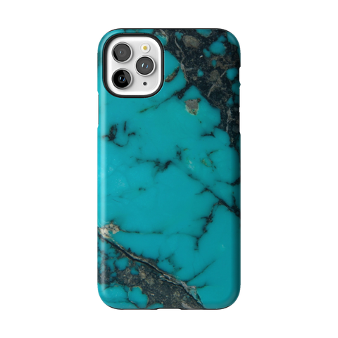 Turquoise Stone Print Tough Phone Case for iPhone 11 Pro Max - The Urban Flair
