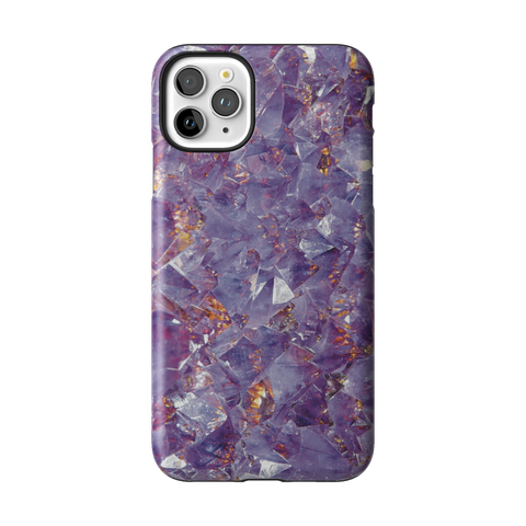 Raw Amethyst Crystal Tough Phone Case for iPhone 11 Pro Max - The Urban Flair