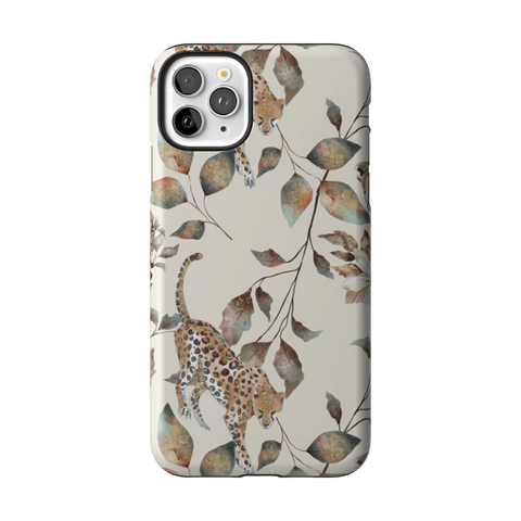Autumn Cheetah Botanical Tough Phone Case for iPhone 11 Pro Max - The Urban Flair