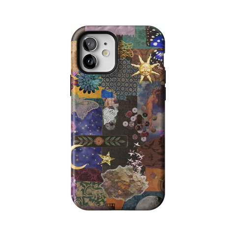 Whimsy Mixed Media Collage Tough Phone Case for iPhone 12 - The Urban Flair