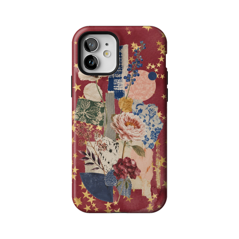Rustic Botanical Collage Tough Phone Case for iPhone 12 - The Urban Flair