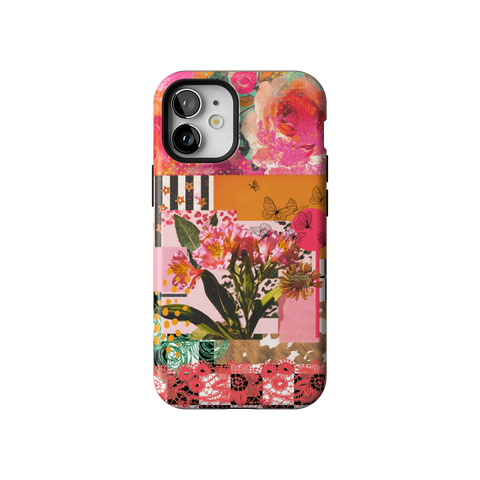 Maximalist Bloom Collage Tough Phone Case for iPhone 12 Mini - The Urban Flair
