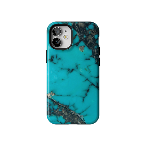 Turquoise Stone Print Tough Phone Case for iPhone 12 Mini - The Urban Flair