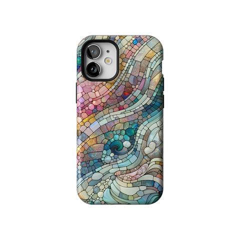 Pastel Stained Glass Tough Phone Case for iPhone 12 Mini - The Urban Flair