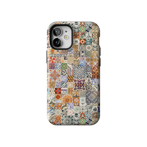 Real Portuguese Tiles Tough Phone Case for iPhone 12 Mini - The Urban Flair