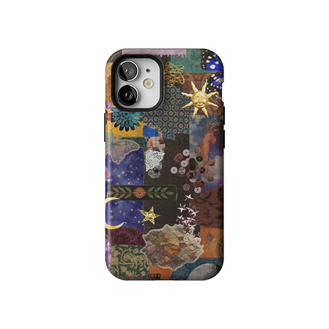 Whimsy Mixed Media Collage Tough Phone Case for iPhone 12 Mini - The Urban Flair