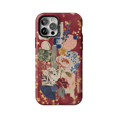 Rustic Botanical Collage Tough Phone Case for iPhone 12 Pro - The Urban Flair