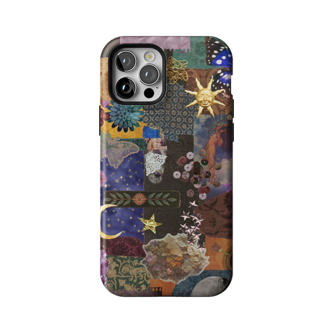 Whimsy Mixed Media Collage Tough Phone Case for iPhone 12 Pro - The Urban Flair