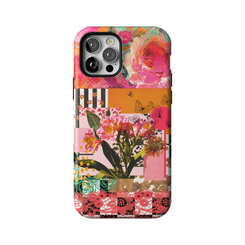Maximalist Bloom Collage Tough Phone Case for iPhone 12 Pro - The Urban Flair