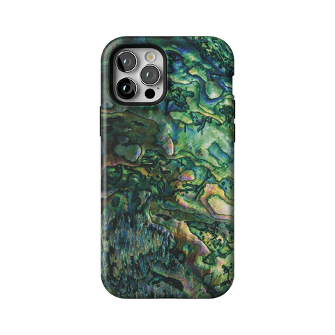 Green Abalone Shell Tough Phone Case for iPhone 12 Pro - The Urban Flair
